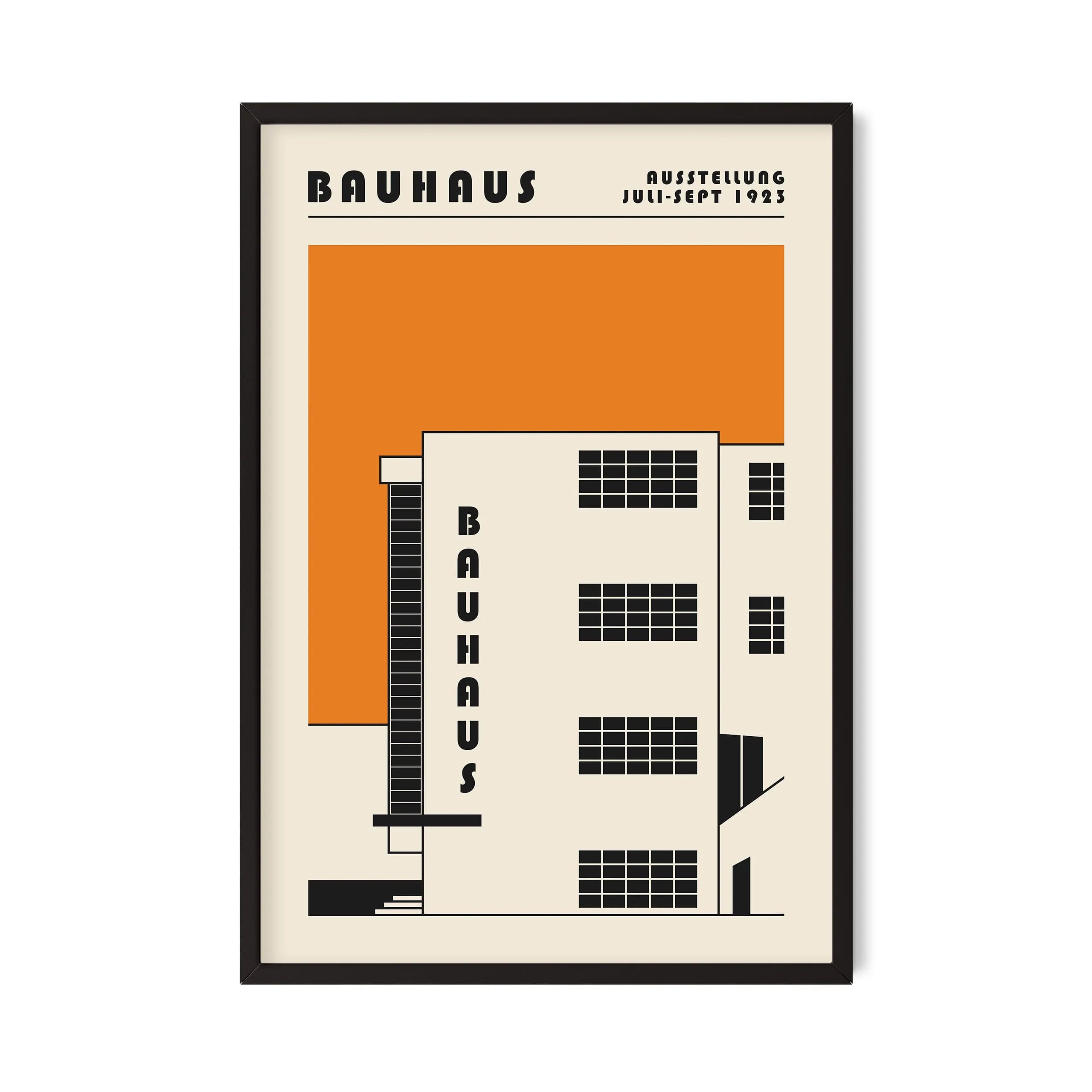 Bauhaus Dessau アートポスター バウハウスポスター｜Bauhaus Dessau｜オレンジ – BAUHAUS POSTERS