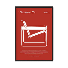 Clubsessel B3 — Rdeča