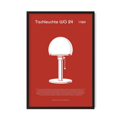 Tischleuchte WG 24 — Rdeča