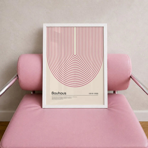Pink Bauhaus Posters Collection