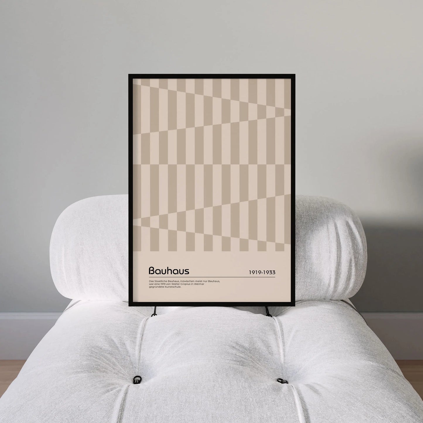 Bauhaus Poster | Dissonance | Beige Color – BAUHAUS POSTERS