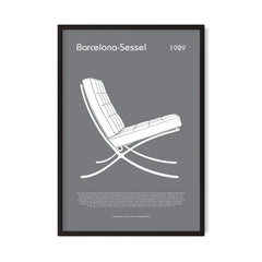 Barcelona-Sessel — Grey
